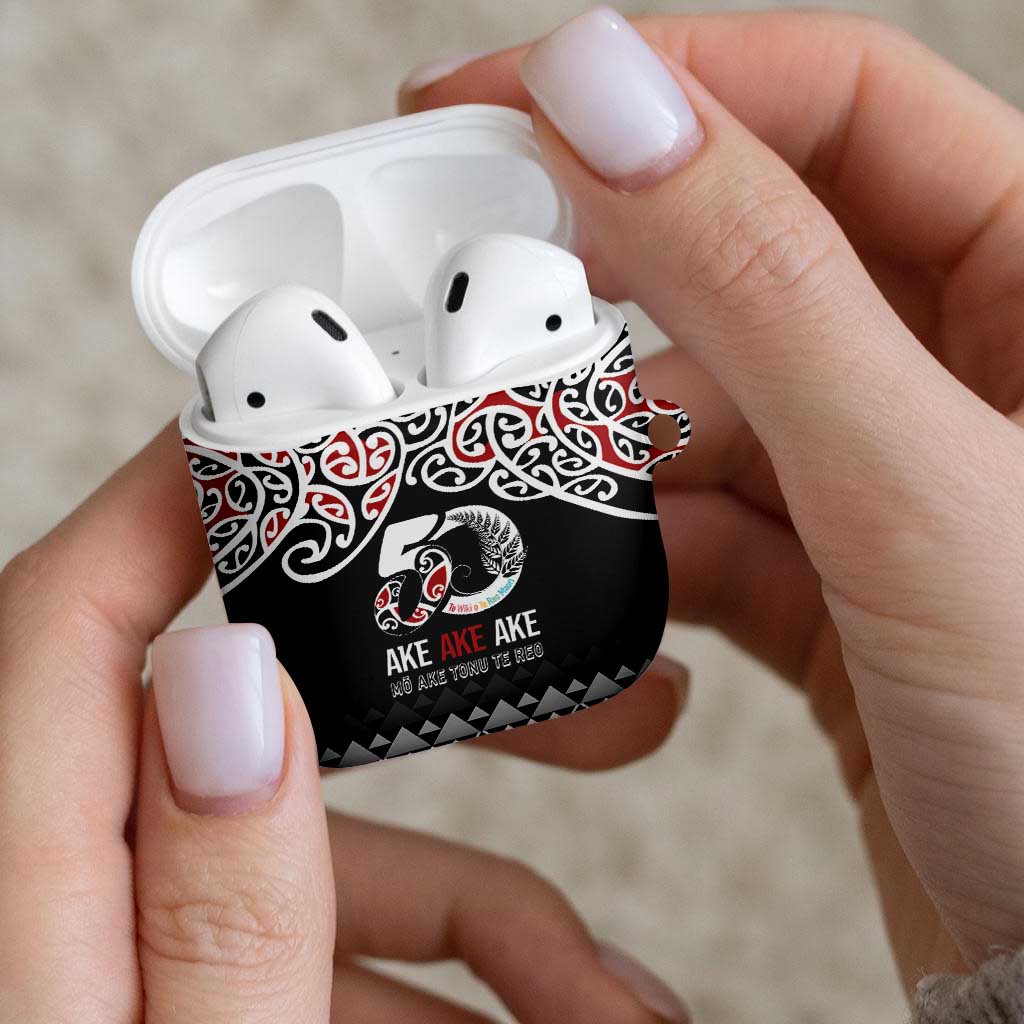 Kia Kaha Te Reo Maori AirPods Case 50 Years Mo Ake Tonu Te Reo - Aussie Hoodie