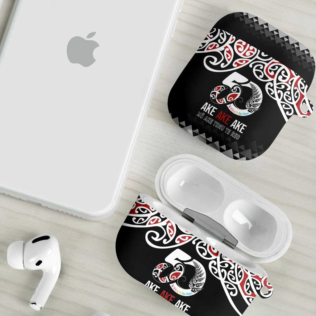 Kia Kaha Te Reo Maori AirPods Case 50 Years Mo Ake Tonu Te Reo - Aussie Hoodie