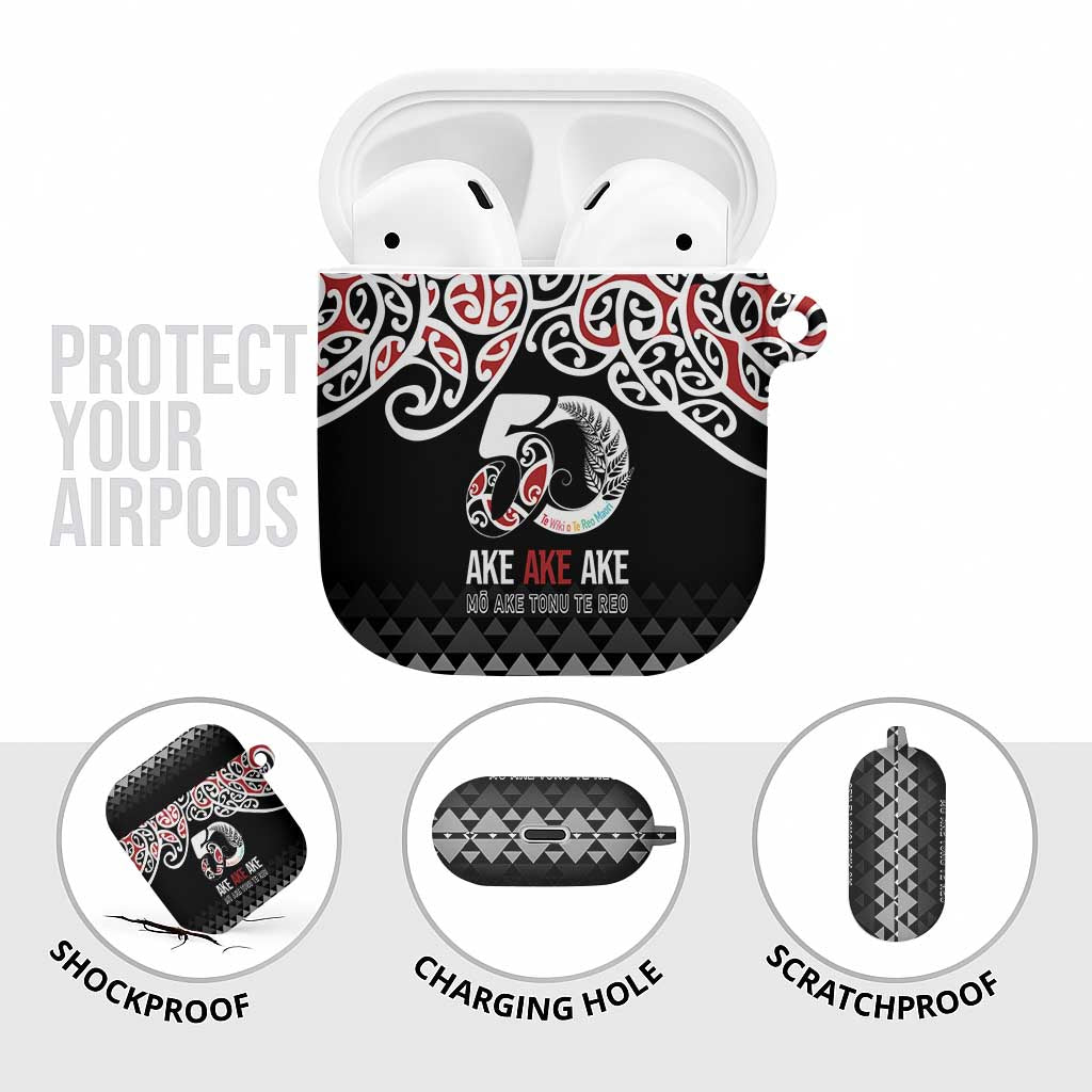 Kia Kaha Te Reo Maori AirPods Case 50 Years Mo Ake Tonu Te Reo - Aussie Hoodie