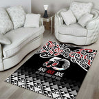 Kia Kaha Te Reo Maori Area Rug 50 Years Mo Ake Tonu Te Reo - Aussie Hoodie