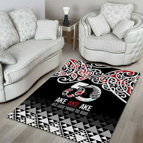Kia Kaha Te Reo Maori Area Rug 50 Years Mo Ake Tonu Te Reo - Aussie Hoodie