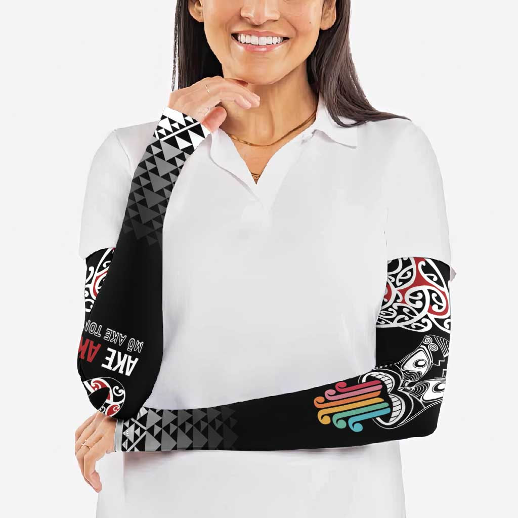 Kia Kaha Te Reo Maori Arm Sleeves 50 Years Mo Ake Tonu Te Reo - Aussie Hoodie