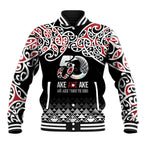 Kia Kaha Te Reo Maori Baseball Jacket 50 Years Mo Ake Tonu Te Reo - Aussie Hoodie