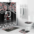 Kia Kaha Te Reo Maori Bathroom Set 50 Years Mo Ake Tonu Te Reo - Aussie Hoodie