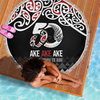 Kia Kaha Te Reo Maori Beach Blanket 50 Years Mo Ake Tonu Te Reo - Aussie Hoodie