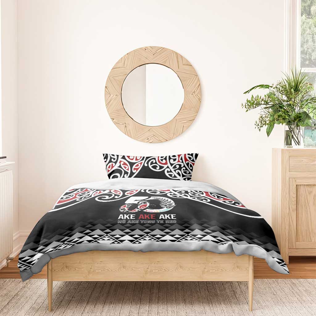 Kia Kaha Te Reo Maori Bedding Set 50 Years Mo Ake Tonu Te Reo - Aussie Hoodie