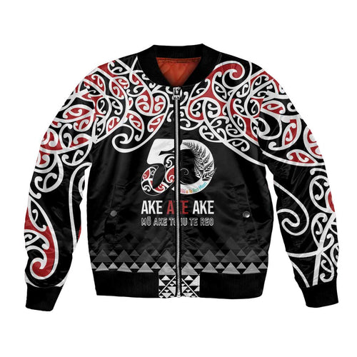 Kia Kaha Te Reo Maori Bomber Jacket 50 Years Mo Ake Tonu Te Reo - Aussie Hoodie