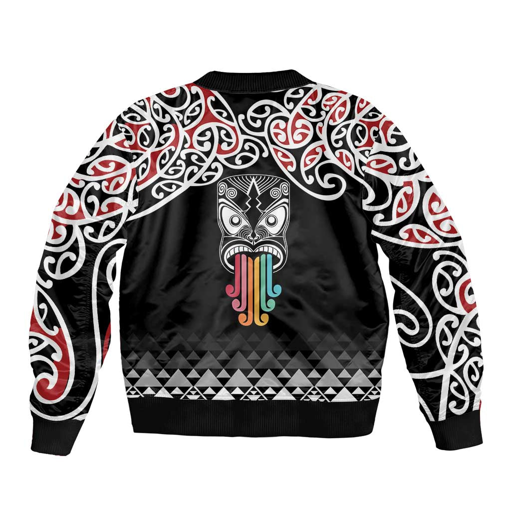 Kia Kaha Te Reo Maori Bomber Jacket 50 Years Mo Ake Tonu Te Reo - Aussie Hoodie