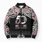 Kia Kaha Te Reo Maori Bomber Puffer Jacket 50 Years Mo Ake Tonu Te Reo - Aussie Hoodie