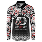 Kia Kaha Te Reo Maori Button Sweatshirt 50 Years Mo Ake Tonu Te Reo - Aussie Hoodie