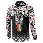 Kia Kaha Te Reo Maori Button Sweatshirt 50 Years Mo Ake Tonu Te Reo - Aussie Hoodie
