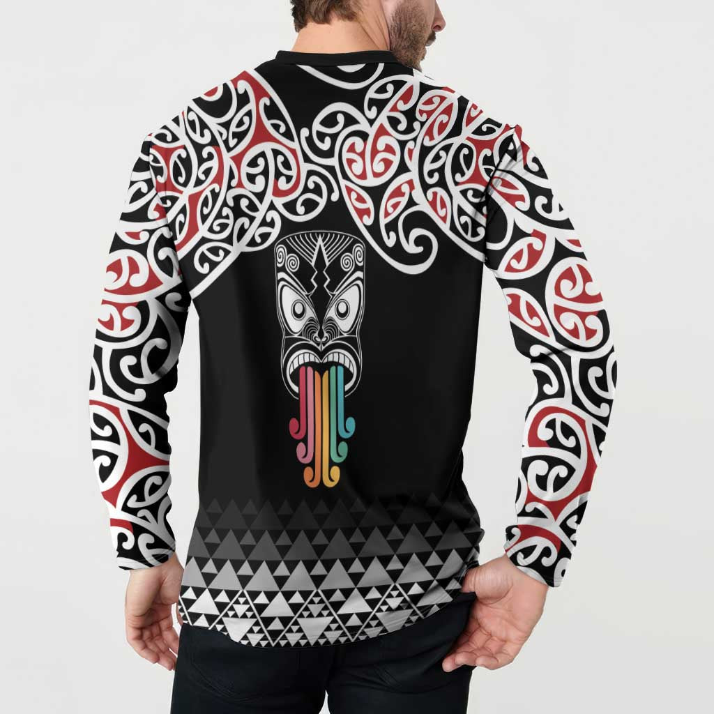Kia Kaha Te Reo Maori Button Sweatshirt 50 Years Mo Ake Tonu Te Reo - Aussie Hoodie