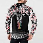 Kia Kaha Te Reo Maori Button Sweatshirt 50 Years Mo Ake Tonu Te Reo - Aussie Hoodie