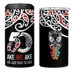 Kia Kaha Te Reo Maori 4 in 1 Can Cooler Tumbler 50 Years Mo Ake Tonu Te Reo - Aussie Hoodie