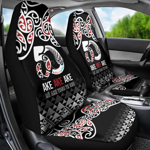 Kia Kaha Te Reo Maori Car Seat Cover 50 Years Mo Ake Tonu Te Reo - Aussie Hoodie