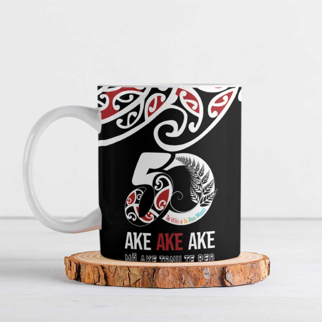 Kia Kaha Te Reo Maori Ceramic Mug 50 Years Mo Ake Tonu Te Reo - Aussie Hoodie