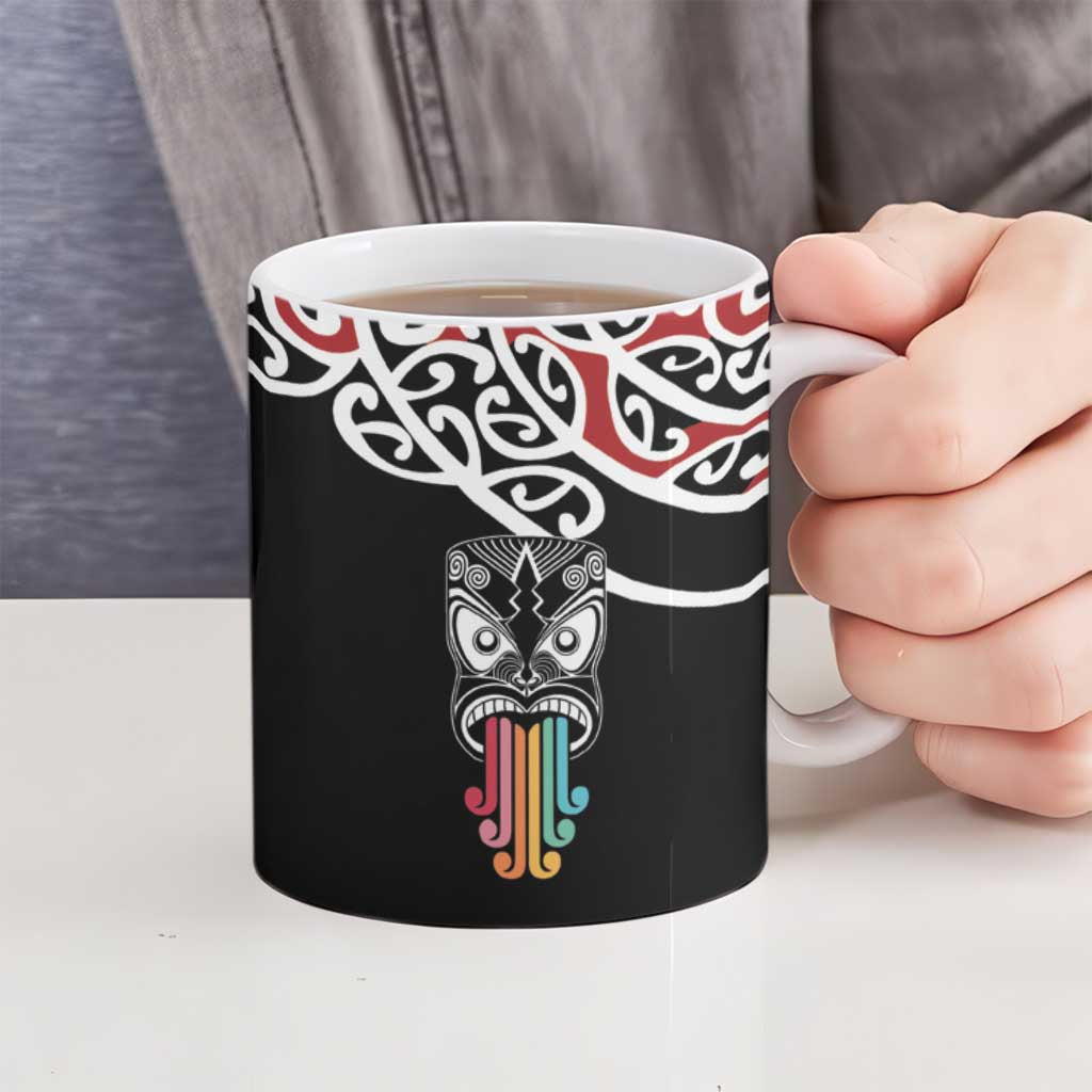 Kia Kaha Te Reo Maori Ceramic Mug 50 Years Mo Ake Tonu Te Reo - Aussie Hoodie