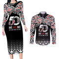 Kia Kaha Te Reo Maori Couples Matching Long Sleeve Bodycon Dress and Long Sleeve Button Shirt 50 Years Mo Ake Tonu Te Reo - Aussie Hoodie