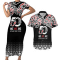 Kia Kaha Te Reo Maori Couples Matching Short Sleeve Bodycon Dress and Hawaiian Shirt 50 Years Mo Ake Tonu Te Reo - Aussie Hoodie