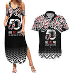 Kia Kaha Te Reo Maori Couples Matching Summer Maxi Dress and Hawaiian Shirt 50 Years Mo Ake Tonu Te Reo - Aussie Hoodie