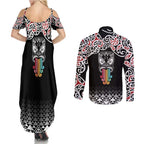 Kia Kaha Te Reo Maori Couples Matching Summer Maxi Dress and Long Sleeve Button Shirt 50 Years Mo Ake Tonu Te Reo - Aussie Hoodie