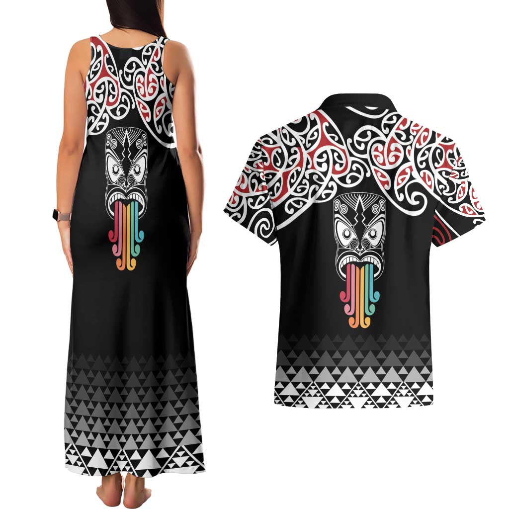 Kia Kaha Te Reo Maori Couples Matching Tank Maxi Dress and Hawaiian Shirt 50 Years Mo Ake Tonu Te Reo - Aussie Hoodie
