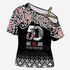 Kia Kaha Te Reo Maori Cross Shoulder Shirt 50 Years Mo Ake Tonu Te Reo - Aussie Hoodie