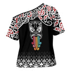 Kia Kaha Te Reo Maori Cross Shoulder Shirt 50 Years Mo Ake Tonu Te Reo - Aussie Hoodie