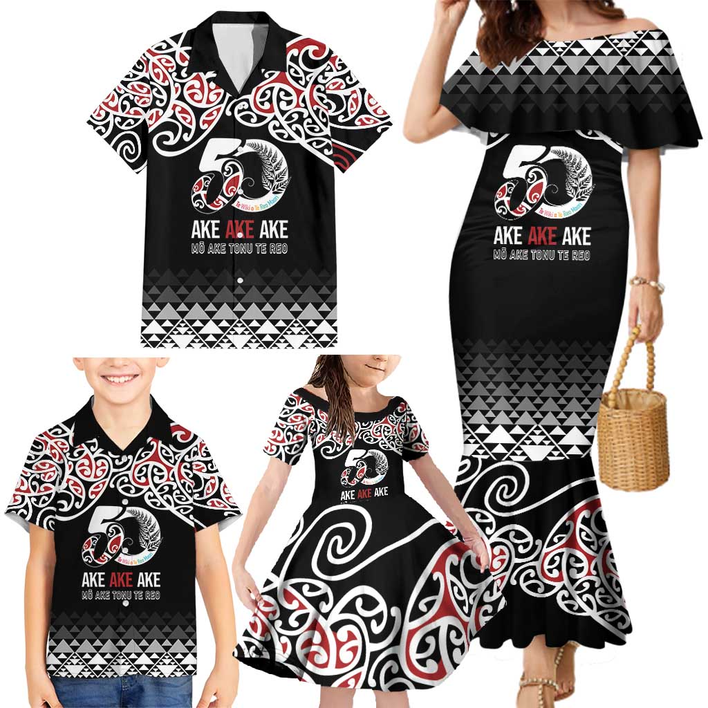 Kia Kaha Te Reo Maori Family Matching Mermaid Dress and Hawaiian Shirt 50 Years Mo Ake Tonu Te Reo - Aussie Hoodie