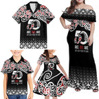 Kia Kaha Te Reo Maori Family Matching Off Shoulder Maxi Dress and Hawaiian Shirt 50 Years Mo Ake Tonu Te Reo - Aussie Hoodie