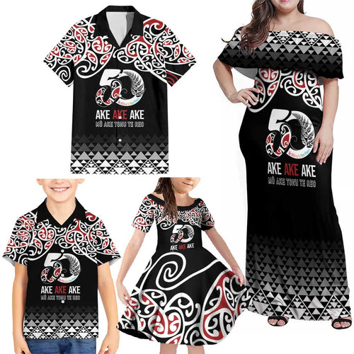 Kia Kaha Te Reo Maori Family Matching Off Shoulder Maxi Dress and Hawaiian Shirt 50 Years Mo Ake Tonu Te Reo - Aussie Hoodie