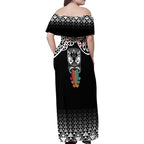 Kia Kaha Te Reo Maori Family Matching Off Shoulder Maxi Dress and Hawaiian Shirt 50 Years Mo Ake Tonu Te Reo - Aussie Hoodie