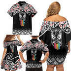 Kia Kaha Te Reo Maori Family Matching Off Shoulder Short Dress and Hawaiian Shirt 50 Years Mo Ake Tonu Te Reo - Aussie Hoodie