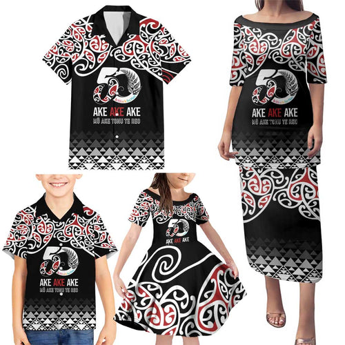 Kia Kaha Te Reo Maori Family Matching Puletasi and Hawaiian Shirt 50 Years Mo Ake Tonu Te Reo - Aussie Hoodie