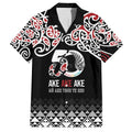 Kia Kaha Te Reo Maori Family Matching Short Sleeve Bodycon Dress and Hawaiian Shirt 50 Years Mo Ake Tonu Te Reo - Aussie Hoodie