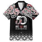 Kia Kaha Te Reo Maori Family Matching Short Sleeve Bodycon Dress and Hawaiian Shirt 50 Years Mo Ake Tonu Te Reo - Aussie Hoodie