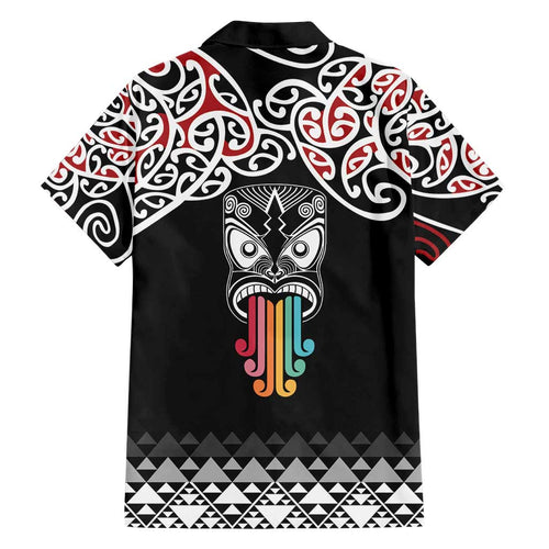 Kia Kaha Te Reo Maori Family Matching Short Sleeve Bodycon Dress and Hawaiian Shirt 50 Years Mo Ake Tonu Te Reo - Aussie Hoodie