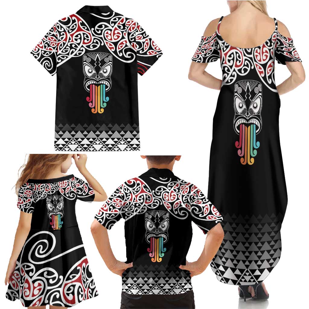 Kia Kaha Te Reo Maori Family Matching Summer Maxi Dress and Hawaiian Shirt 50 Years Mo Ake Tonu Te Reo - Aussie Hoodie