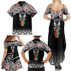 Kia Kaha Te Reo Maori Family Matching Summer Maxi Dress and Hawaiian Shirt 50 Years Mo Ake Tonu Te Reo - Aussie Hoodie