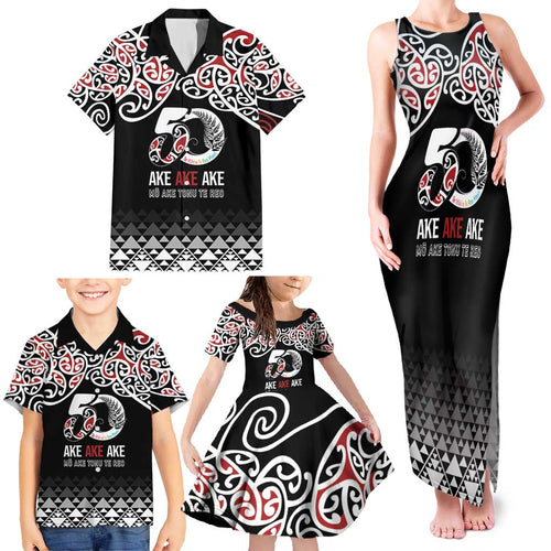 Kia Kaha Te Reo Maori Family Matching Tank Maxi Dress and Hawaiian Shirt 50 Years Mo Ake Tonu Te Reo - Aussie Hoodie