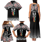 Kia Kaha Te Reo Maori Family Matching Tank Maxi Dress and Hawaiian Shirt 50 Years Mo Ake Tonu Te Reo - Aussie Hoodie