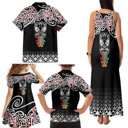 Kia Kaha Te Reo Maori Family Matching Tank Maxi Dress and Hawaiian Shirt 50 Years Mo Ake Tonu Te Reo - Aussie Hoodie