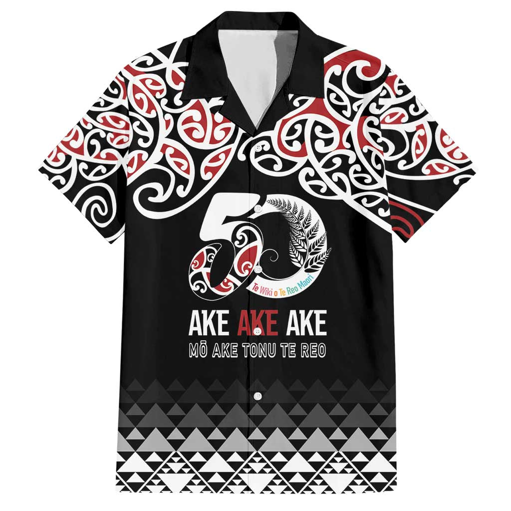 Kia Kaha Te Reo Maori Hawaiian Shirt 50 Years Mo Ake Tonu Te Reo - Aussie Hoodie