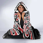 Kia Kaha Te Reo Maori Hooded Blanket 50 Years Mo Ake Tonu Te Reo - Aussie Hoodie