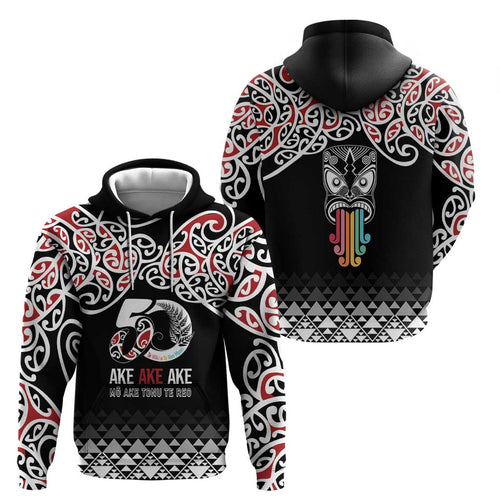 Kia Kaha Te Reo Maori Hoodie 50 Years Mo Ake Tonu Te Reo - Aussie Hoodie