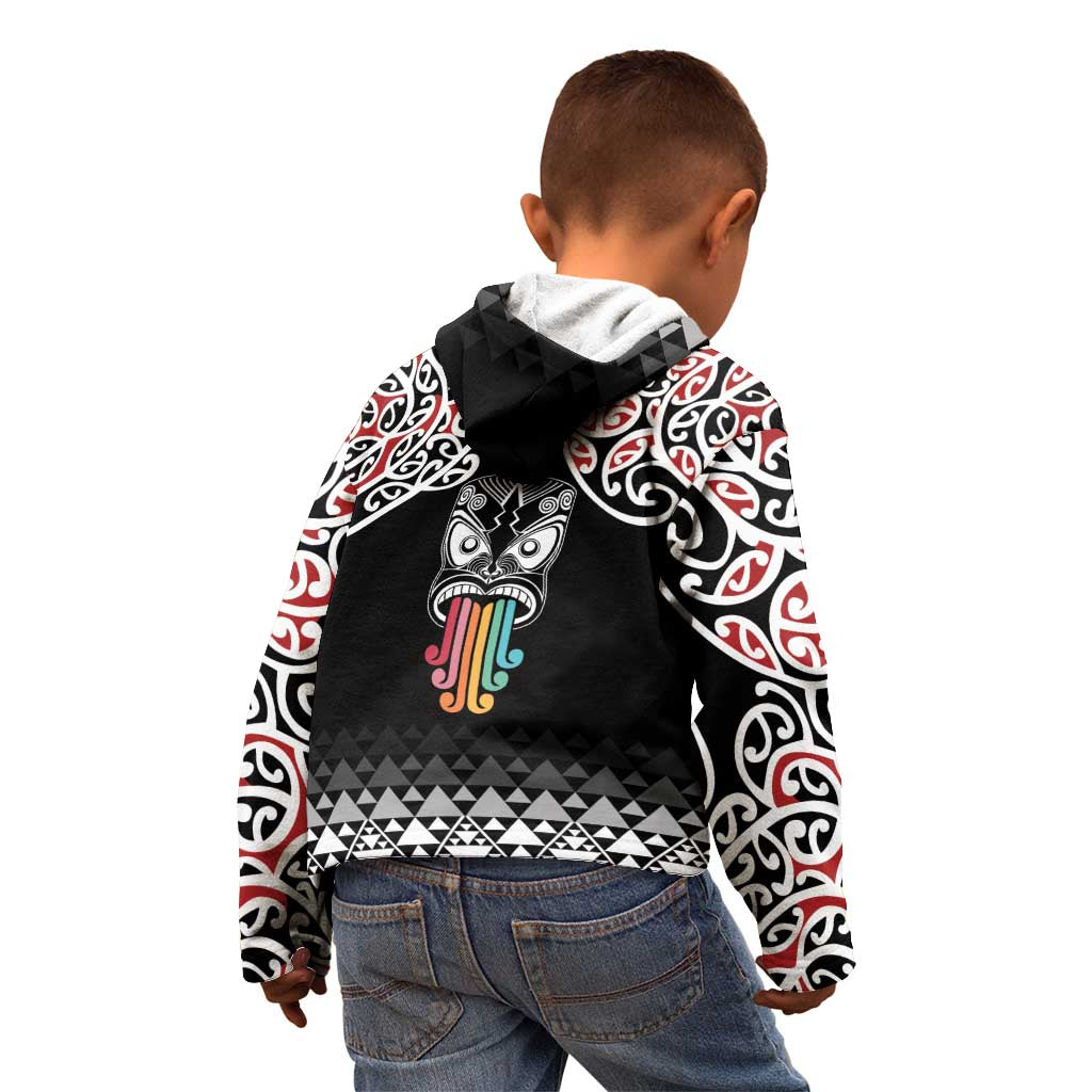 Kia Kaha Te Reo Maori Kid Hoodie 50 Years Mo Ake Tonu Te Reo - Aussie Hoodie