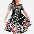 Kia Kaha Te Reo Maori Kid Short Sleeve Dress 50 Years Mo Ake Tonu Te Reo - Aussie Hoodie