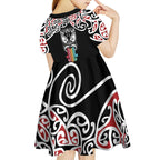 Kia Kaha Te Reo Maori Kid Short Sleeve Dress 50 Years Mo Ake Tonu Te Reo - Aussie Hoodie