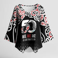 Kia Kaha Te Reo Maori Kimono Sleeve Blouse 50 Years Mo Ake Tonu Te Reo - Aussie Hoodie