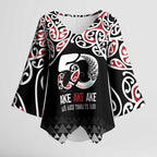 Kia Kaha Te Reo Maori Kimono Sleeve Blouse 50 Years Mo Ake Tonu Te Reo - Aussie Hoodie